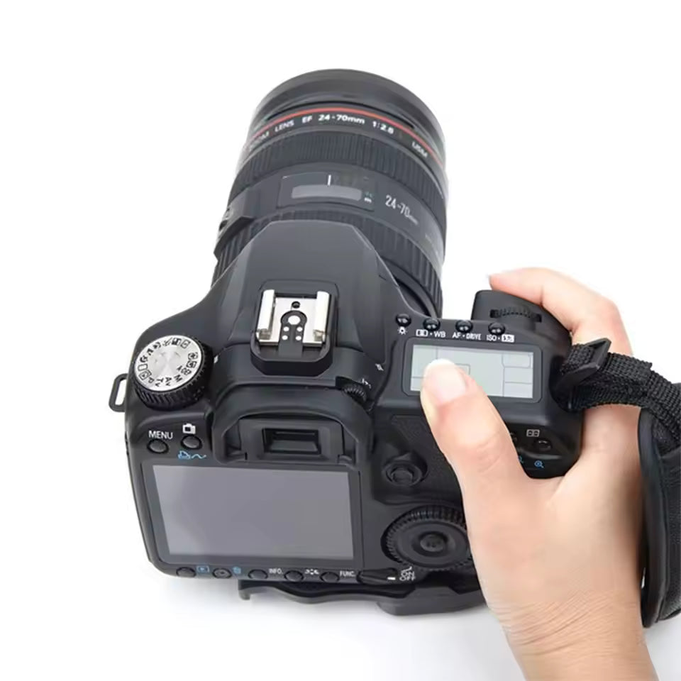Digital Black Camera Hand Grip Leather Wrist Strap