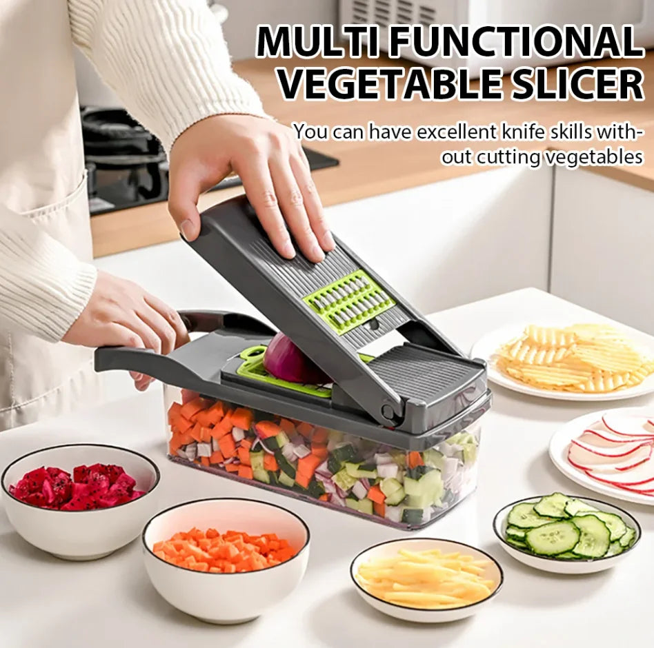 16pcs Multifunctional Vegetable Chopper