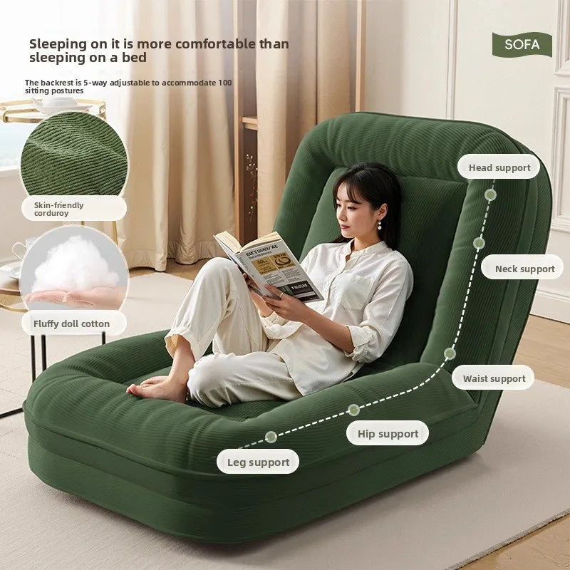 Lazy sofa reclining and sleeping