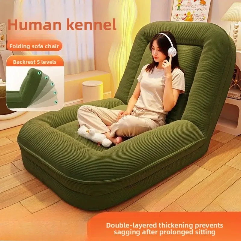 Lazy sofa reclining and sleeping