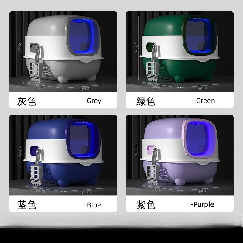 Oversized Cat Litter Box Fully Enclosed