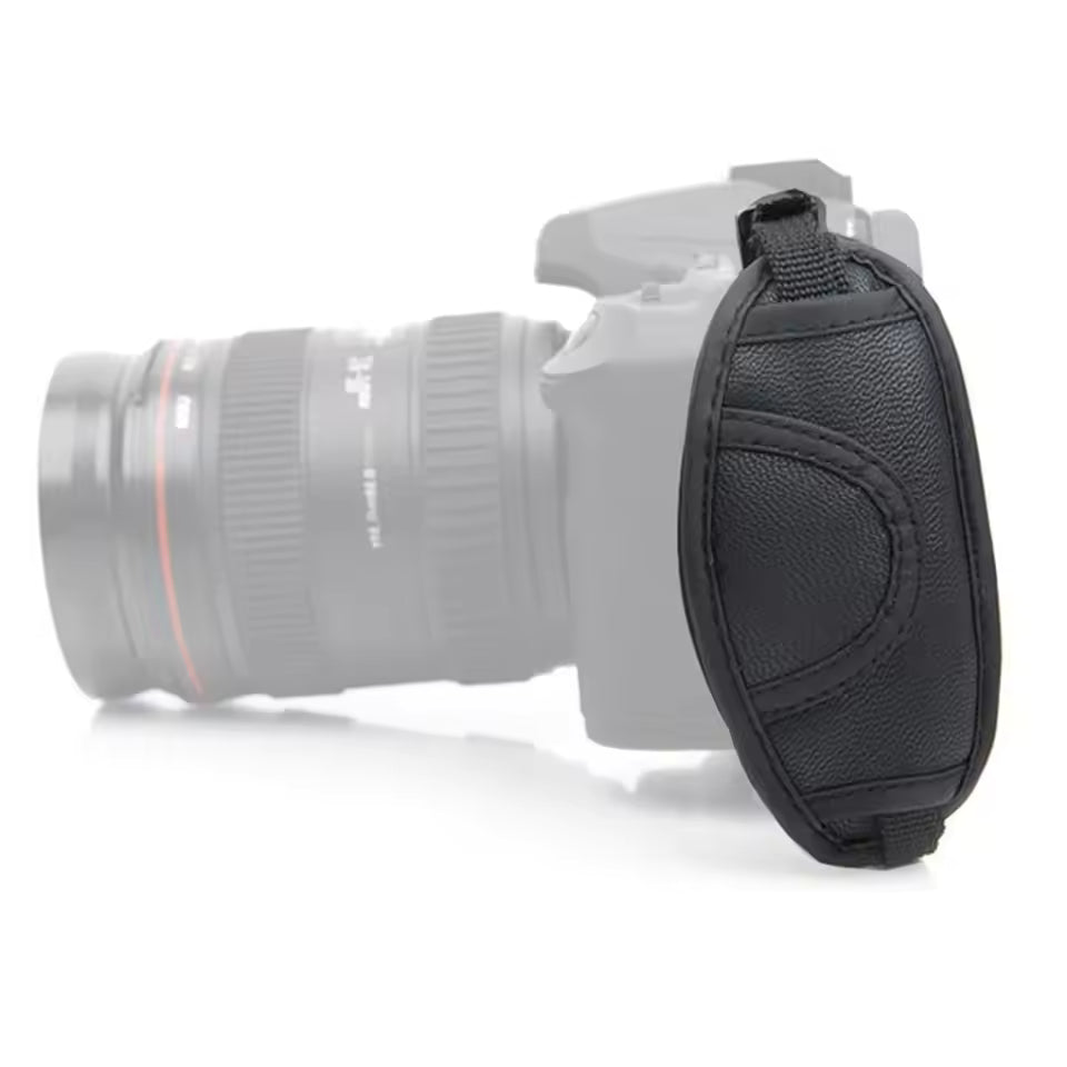 Digital Black Camera Hand Grip Leather Wrist Strap