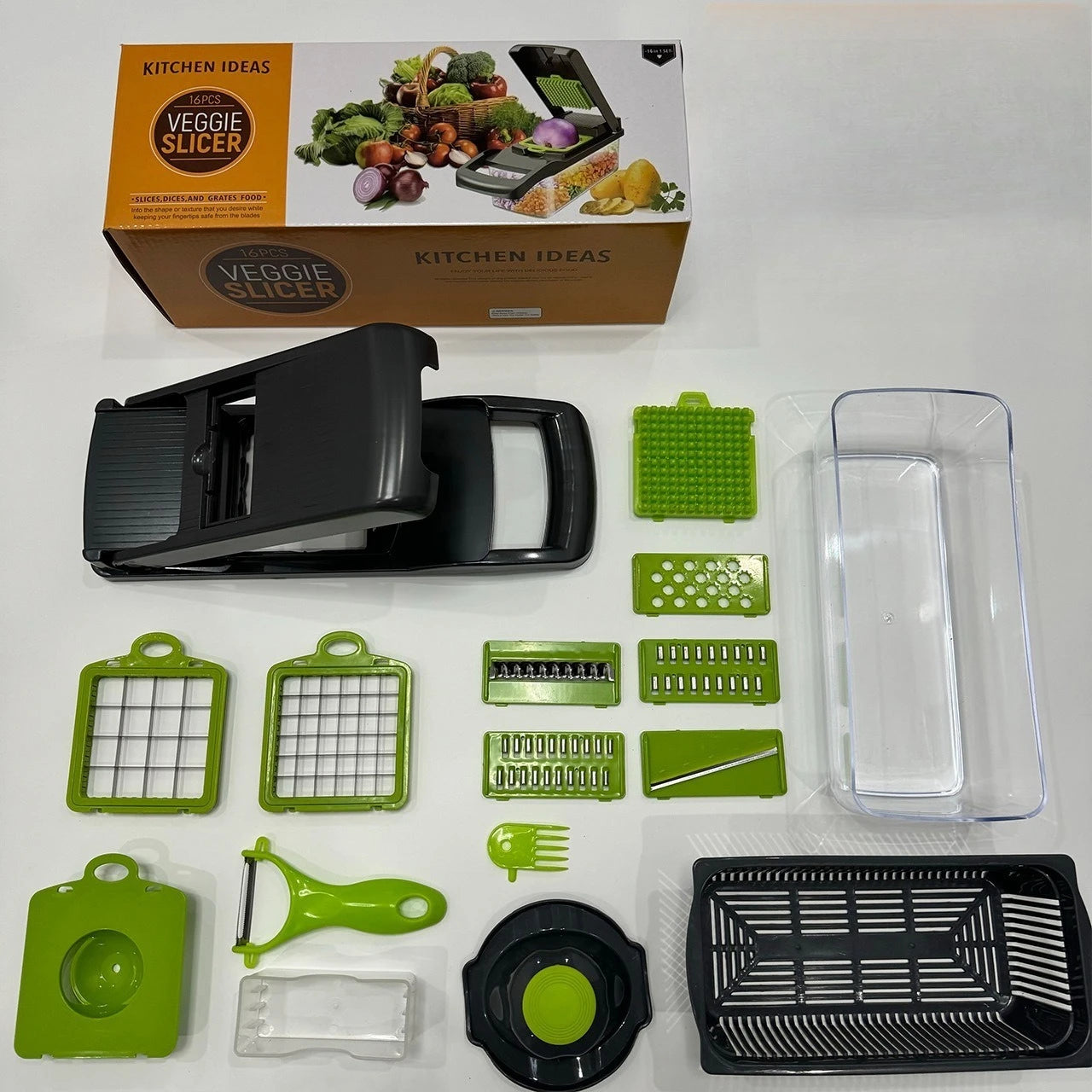 16pcs Multifunctional Vegetable Chopper