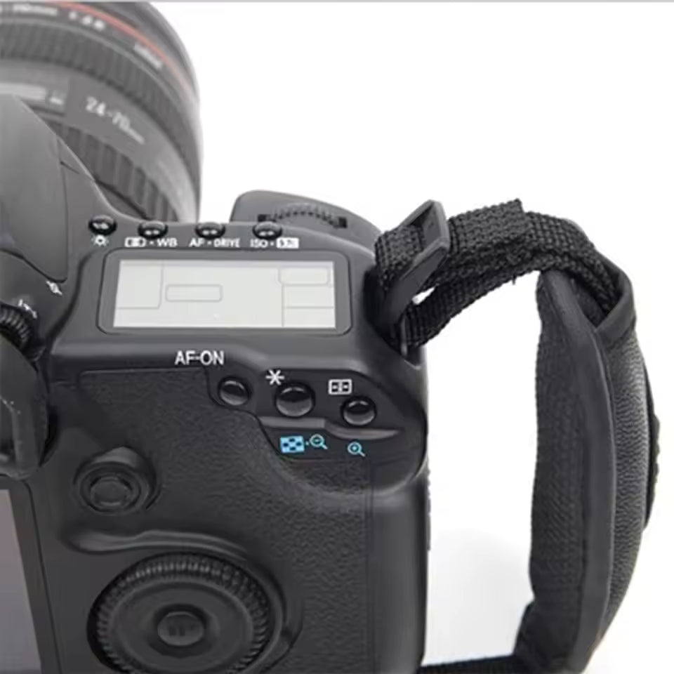 Digital Black Camera Hand Grip Leather Wrist Strap
