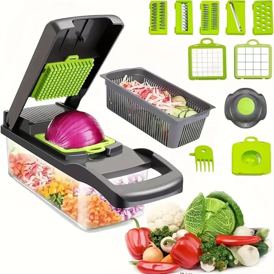 16pcs Multifunctional Vegetable Chopper