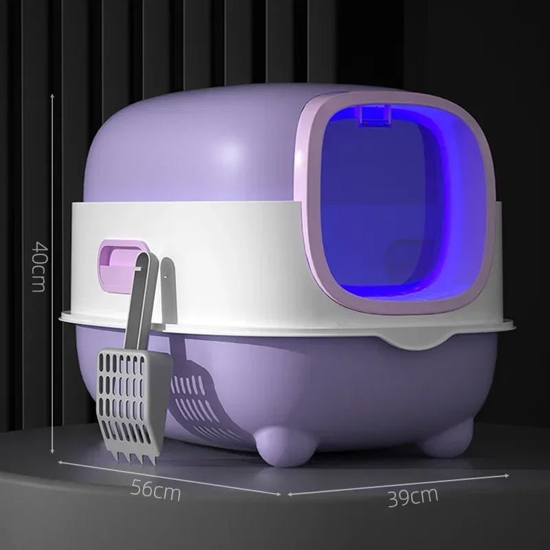 Oversized Cat Litter Box Fully Enclosed